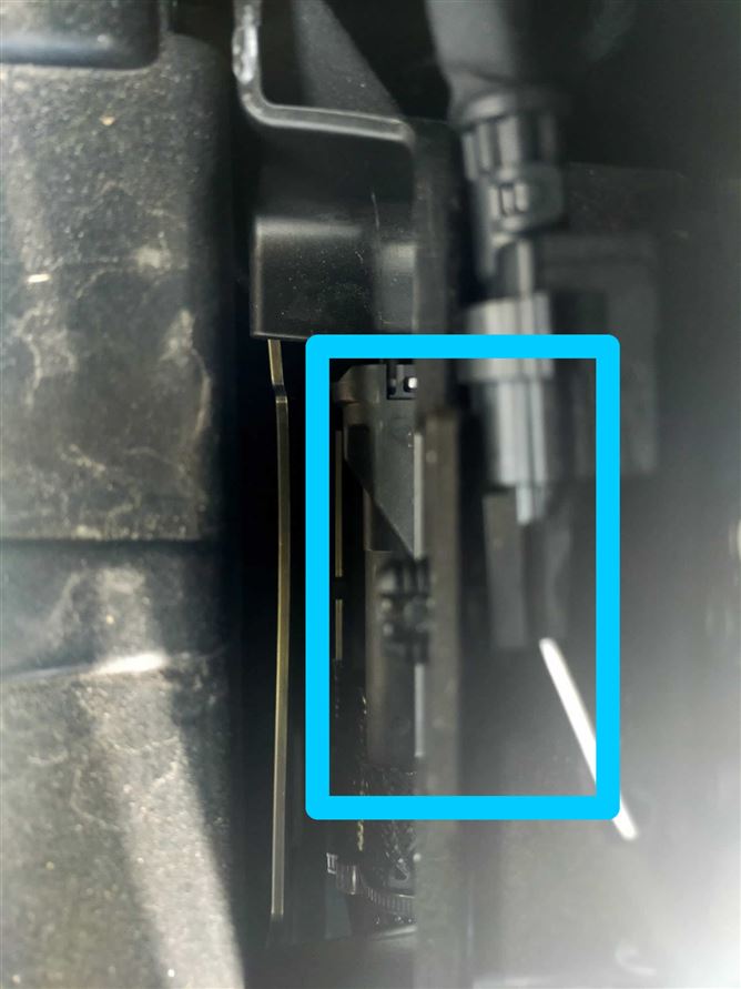 Location to slide the lock up manually with your finger